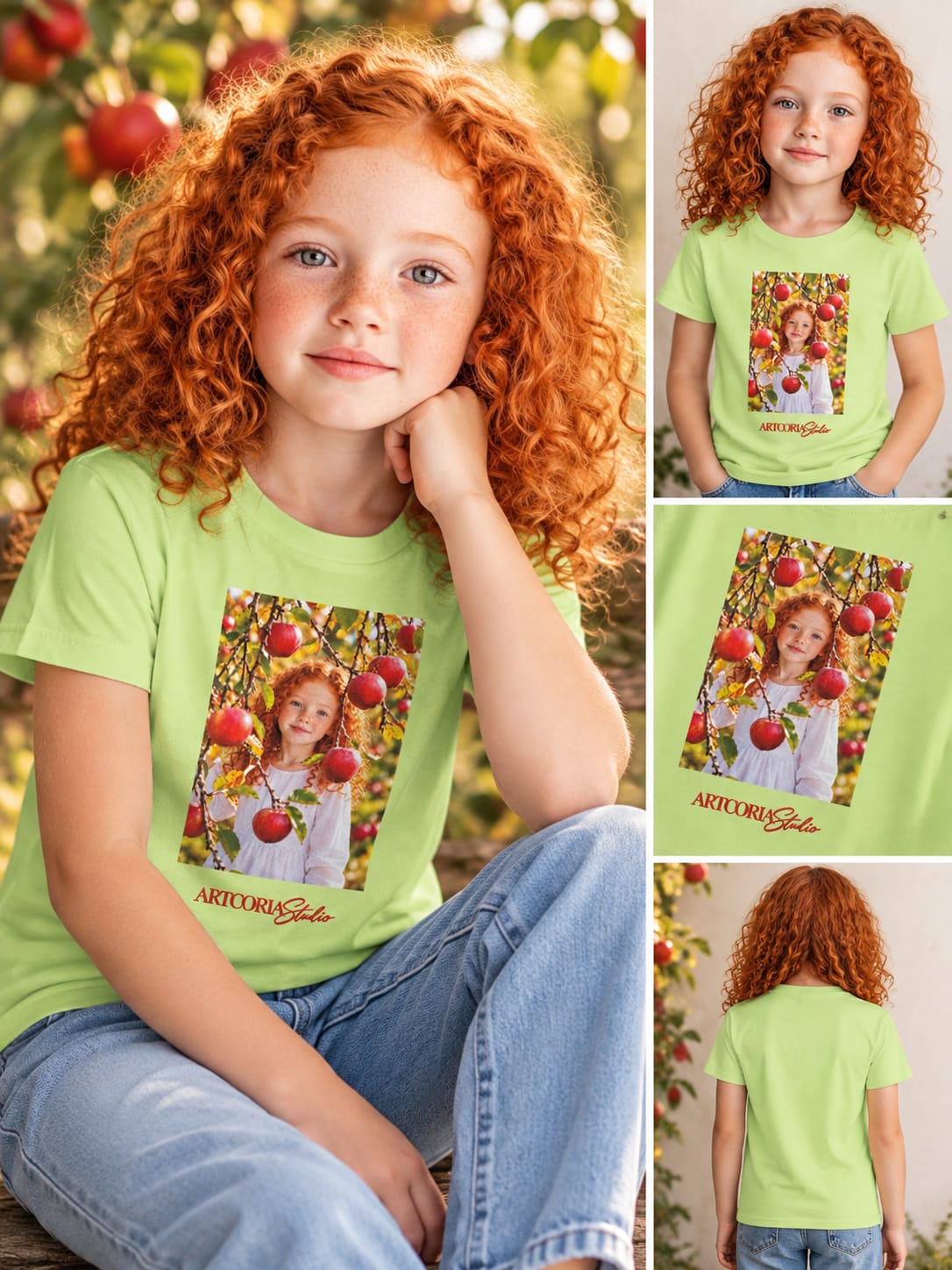 Camiseta infantil unisex ajustada ecológica - PERSONALIZADA (2Y-12Y)
