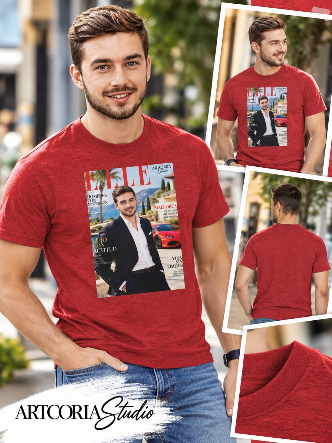 Camiseta de cuello redondo unisex clásica - PERSONALIZADA (S-3XL)