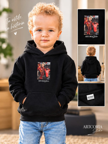 Sudadera con capucha infantil unisex clásica-PERSONALIZADA (XS-XL)